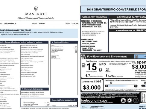 Used 2019 Maserati GranTurismo Sport image 2