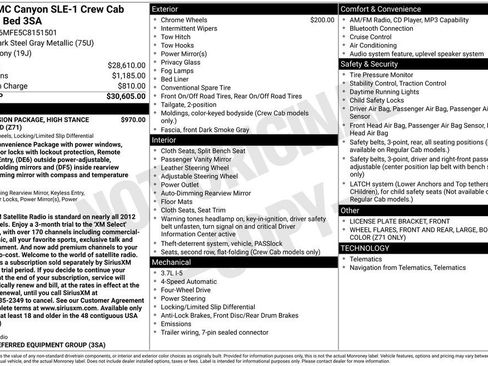 Used 2012 GMC Canyon SLE AWD/4WD image 29