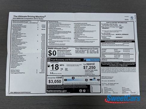 Used 2023 BMW M3 Competition w/ Executive Package image 64