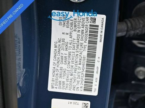 Certified 2025 Honda Civic Sport image 19