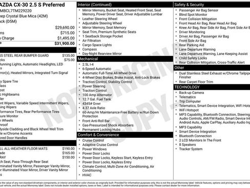 New 2026 MAZDA CX-30 AWD 2.5 S image 2