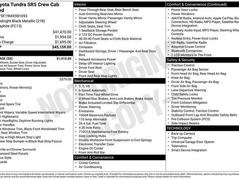 Used 2021 Toyota Tundra SR5 w/ SX Package image 37