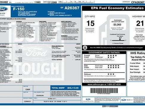 Used 2012 Ford F150 FX4 w/ FX Luxury Pkg AWD/4WD image 9