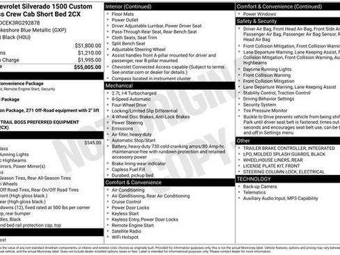 Used 2024 Chevrolet Silverado 1500 Custom Trail Boss AWD/4WD image 31