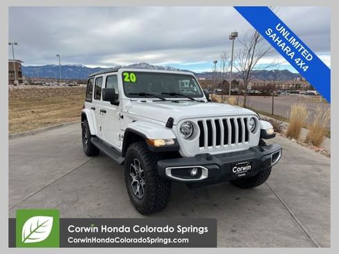 Used 2020 Jeep Wrangler Unlimited Sahara w/ Uconnect 4C Nav & Sound Group image 1