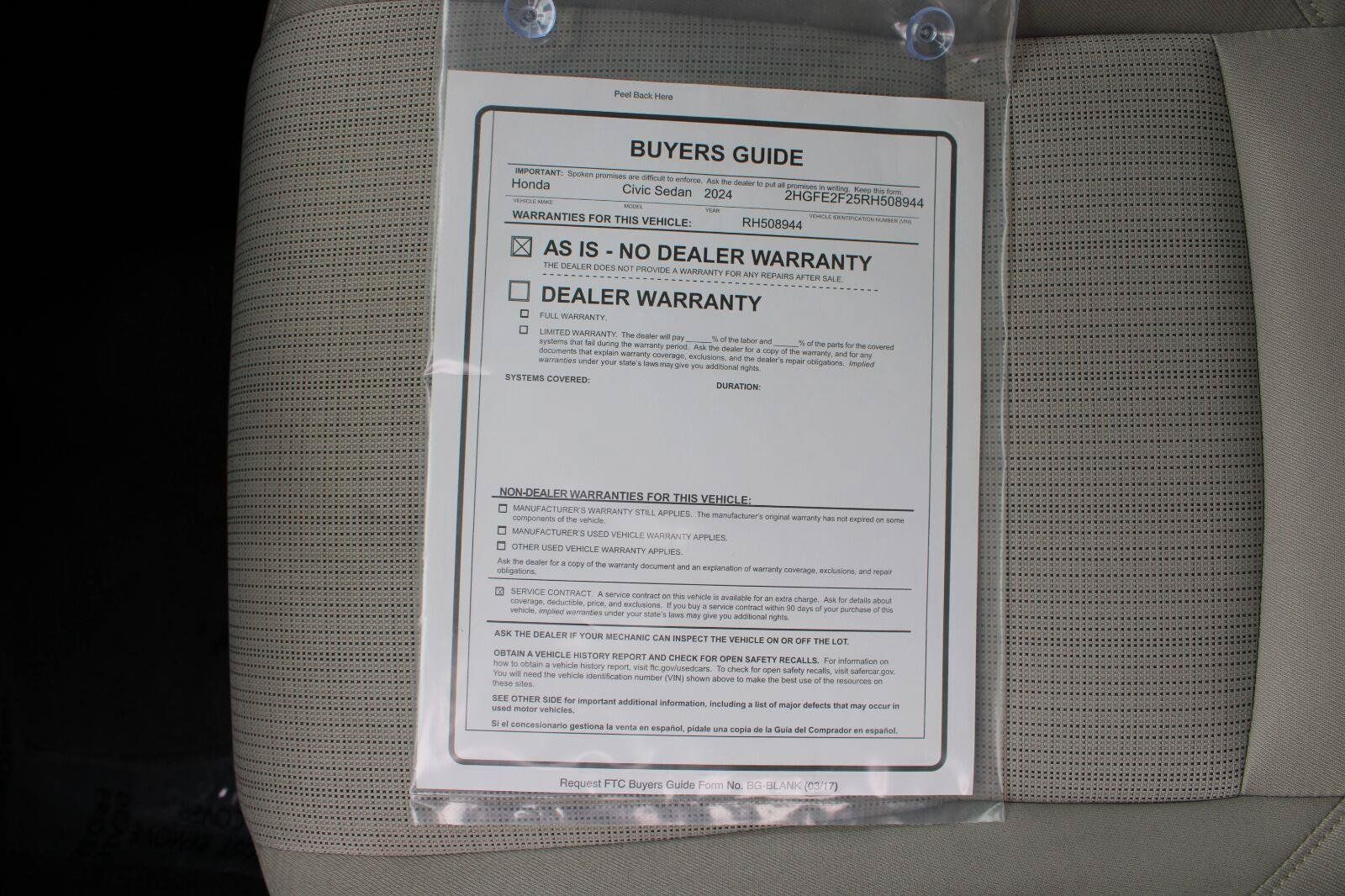Used 2024 Honda Civic LX image 46