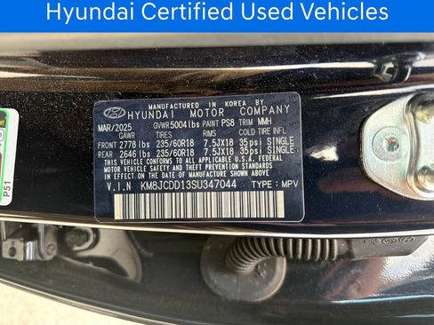 Certified 2025 Hyundai Tucson SEL AWD/4WD image 34