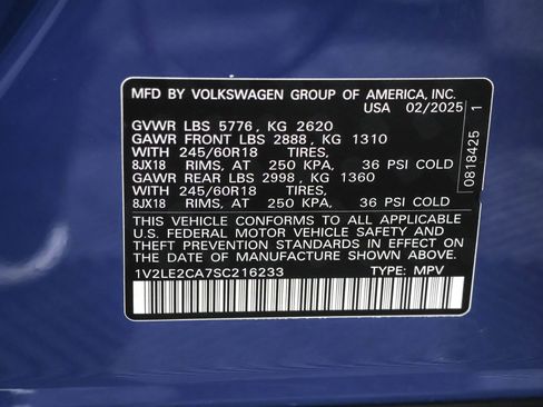 Used 2025 Volkswagen Atlas Cross Sport SE AWD/4WD image 49