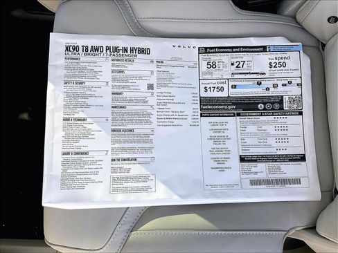 New 2026 Volvo XC90 T8 Ultra w/ Lounge Package image 37