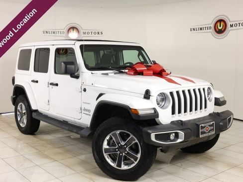 Used 2022 Jeep Wrangler Unlimited Sahara w/ LED Lighting Group AWD/4WD image 1