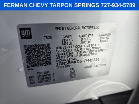 New 2026 Chevrolet Tahoe LS RWD image 21