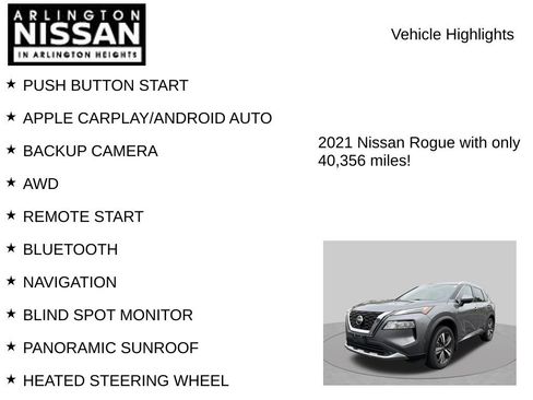 Used 2021 Nissan Rogue Platinum AWD/4WD image 7
