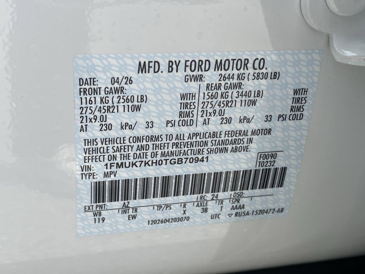 New 2026 Ford Explorer ST-Line w/ ST-Line Street Pack RWD image 36