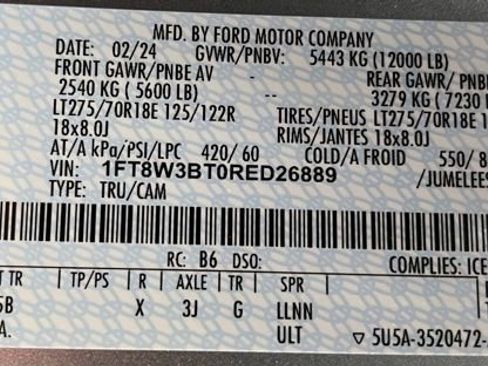 Used 2024 Ford F350 Lariat w/ Camper Package AWD/4WD image 60