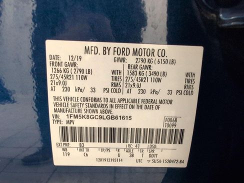 Certified 2020 Ford Explorer ST w/ ST Street Pack AWD/4WD image 29