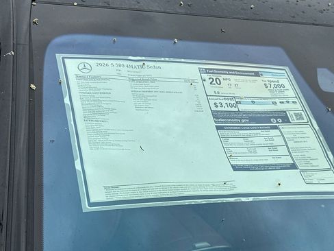 New 2026 Mercedes-Benz S 580 4MATIC Sedan image 29