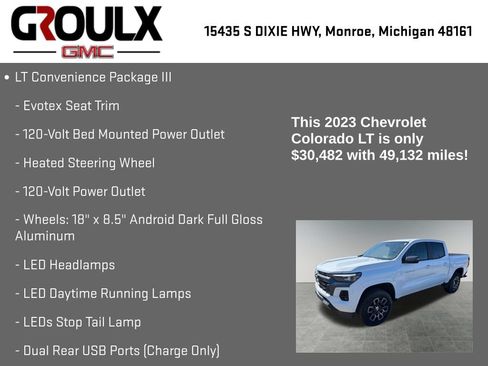 Used 2023 Chevrolet Colorado LT w/ LT Convenience Package III AWD/4WD image 29
