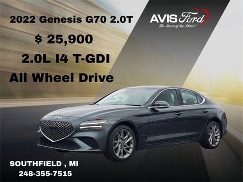 Used 2022 Genesis G70 2.0T image 1