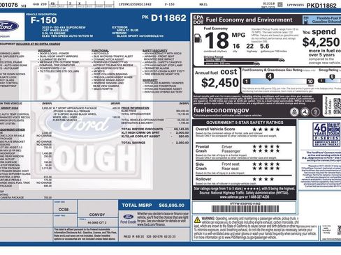 Used 2023 Ford F150 XLT w/ Equipment Group 302A High AWD/4WD image 6