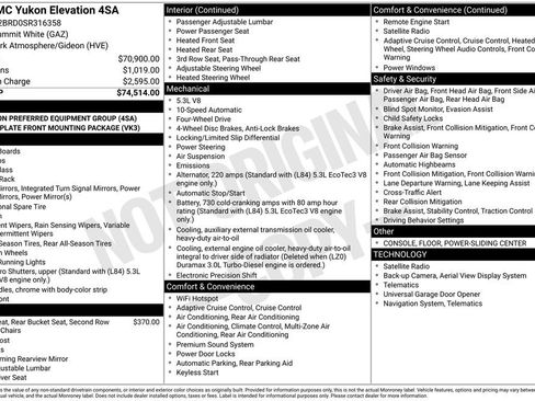 Used 2025 GMC Yukon Elevation AWD/4WD image 6
