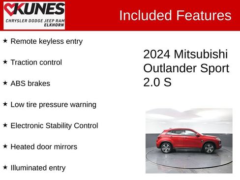 Used 2024 Mitsubishi Outlander Sport AWD image 2