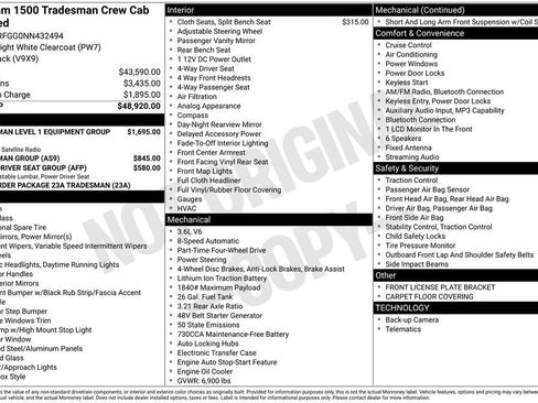Used 2022 RAM 1500 Tradesman AWD/4WD image 36