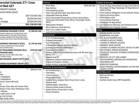 Used 2023 Chevrolet Colorado Z71 w/ Z71 Convenience Package 2 AWD/4WD image 77