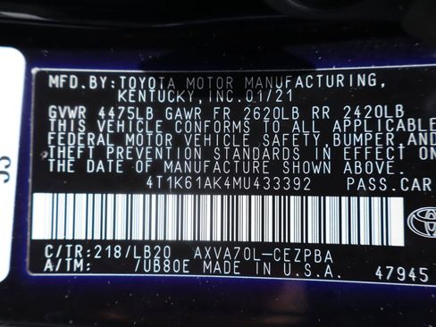 Used 2021 Toyota Camry XSE FWD image 32