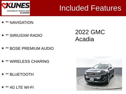Used 2022 GMC Acadia Denali w/ Denali Ultimate Package image 3