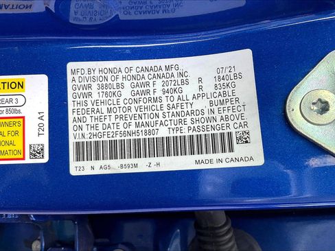 Used 2022 Honda Civic Sport image 31