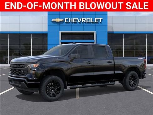 New 2026 Chevrolet Silverado 1500 Custom w/ Turbomax Blackout Package AWD/4WD image 2