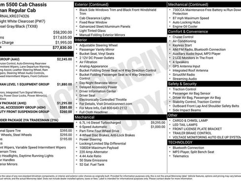 New 2024 RAM 5500 Tradesman w/ Safety Group AWD/4WD image 6