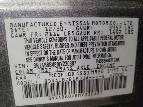 Used 2021 Nissan Sentra S FWD image 33