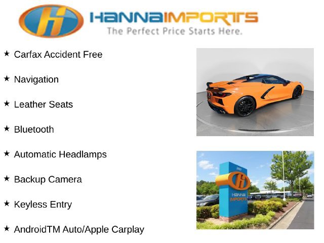 Used 2023 Chevrolet Corvette Stingray Premium Conv w/ Z51 Performance Package RWD image 8
