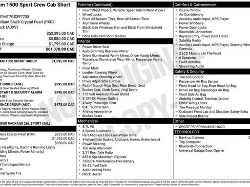 Used 2016 RAM 1500 Sport w/ Black Ram 1500 Sport Group image 3