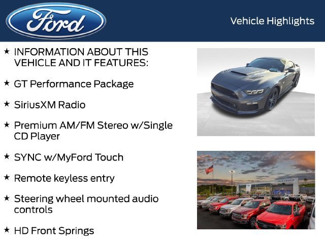 Used 2015 Ford Mustang GT Premium w/ GT Performance Package RWD image 4