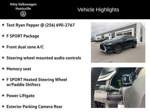Used 2019 Lexus RX 350 F Sport w/ Navigation Package image 6