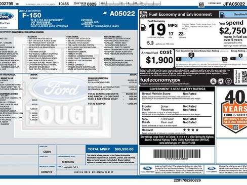 Used 2018 Ford F150 King Ranch w/ Equipment Group 601A Luxury image 58