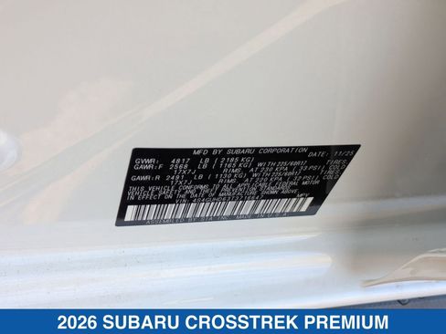Certified 2026 Subaru Crosstrek 2.0i Premium image 29