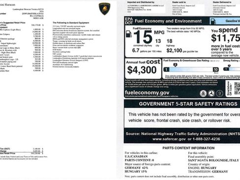 Used 2024 Lamborghini Huracan Tecnica image 1