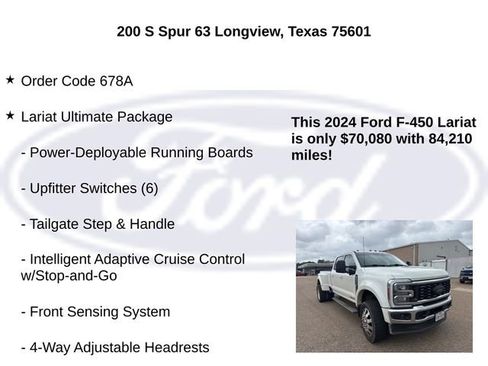 Used 2024 Ford F450 Lariat w/ Lariat Ultimate Package AWD/4WD image 5