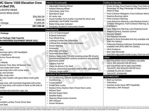 Used 2023 GMC Sierra 1500 Elevation image 3