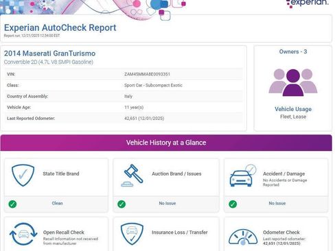 Used 2014 Maserati GranTurismo Convertible image 14