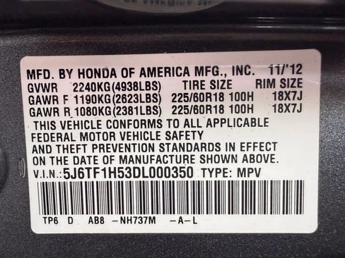 Used 2013 Honda Crosstour EX-L image 35