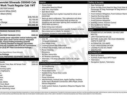 New 2025 Chevrolet Silverado 3500 W/T w/ WT Convenience Package AWD/4WD image 21