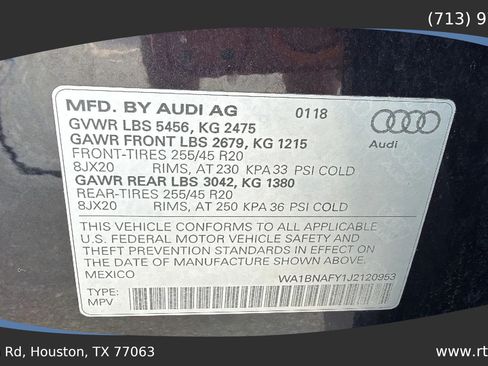 Used 2018 Audi Q5 2.0T Premium Plus AWD/4WD image 61