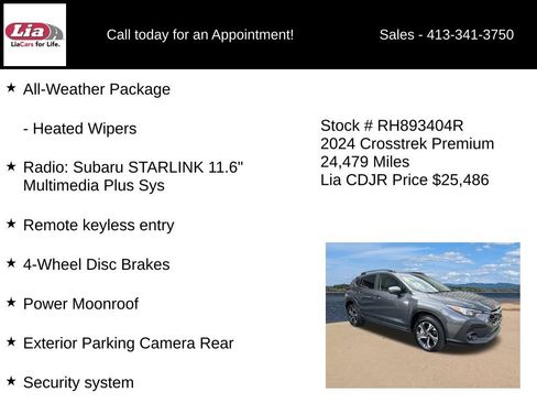 Used 2024 Subaru Crosstrek 2.0i Premium AWD/4WD image 11