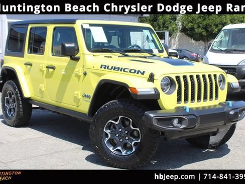 Used 2022 Jeep Wrangler Unlimited Rubicon 4xe w/ Cold Weather Group AWD/4WD image 1