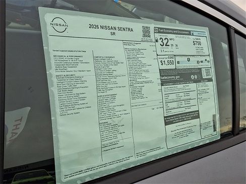 New 2026 Nissan Sentra SR w/ SR Premium Package image 18