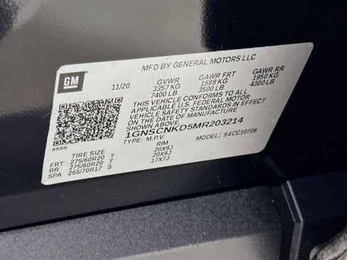 Used 2021 Chevrolet Tahoe LT RWD image 32
